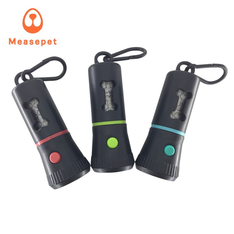 Waste Bags Holder Dispenser With LED Flashlight Poop