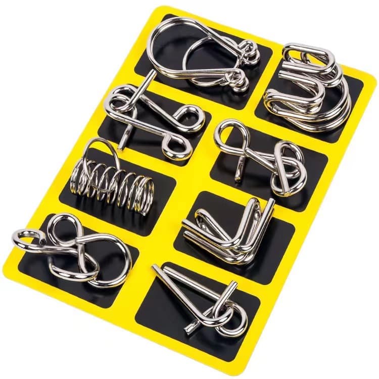 Metal Wire Puzzle Set of 8 thumbnail 4