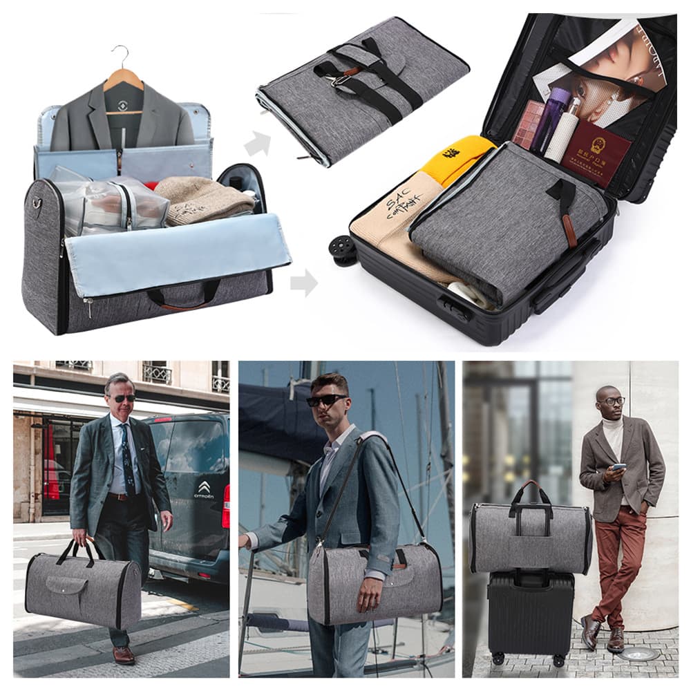 4 in 1 Hanging Suit Convertible Travel Carry on Garment Bag thumbnail 7