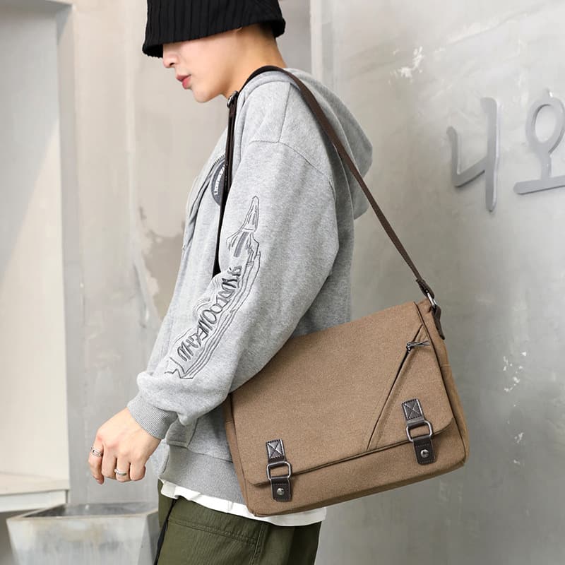 Canvas Shoulder Computer Messenger Bag thumbnail 8