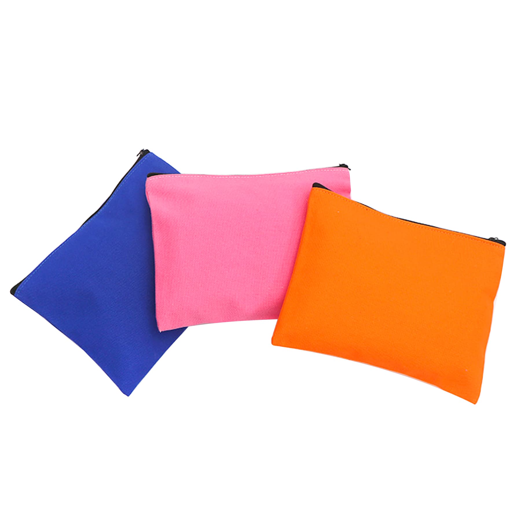 Canvas Zipper Cosmetic Pouch thumbnail 2