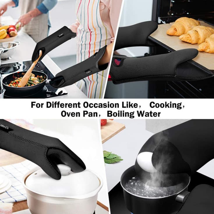 Neoprene Oven Glove Extra Long Non-Slip Heat Resistant thumbnail 7