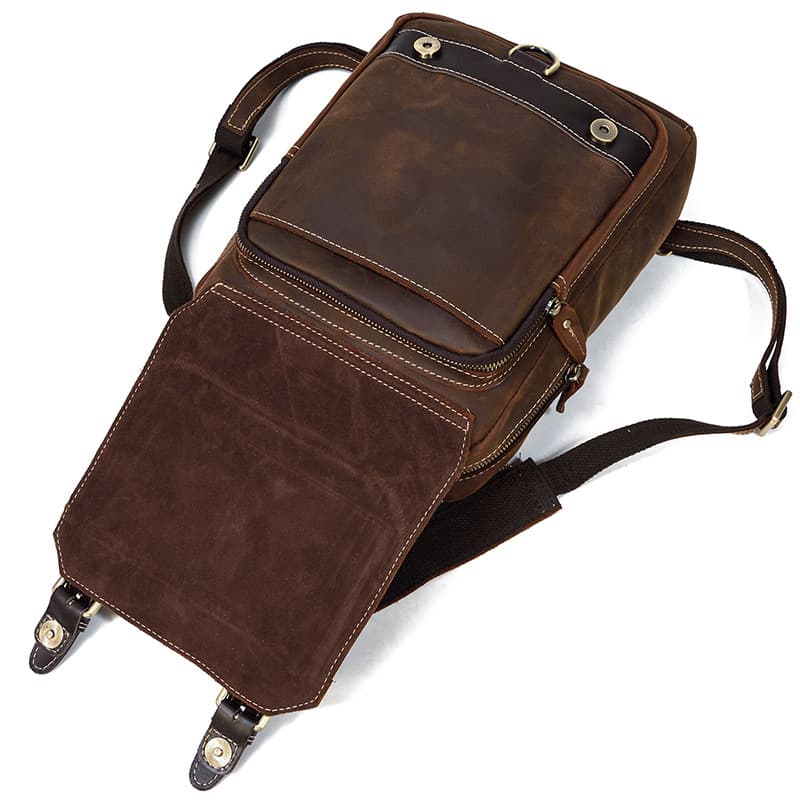 Genuine leather backpack for man thumbnail 7