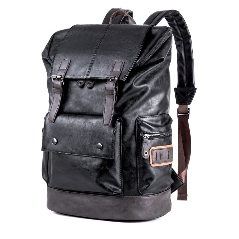 Vintage PU Leather Backpack for Men thumbnail 4
