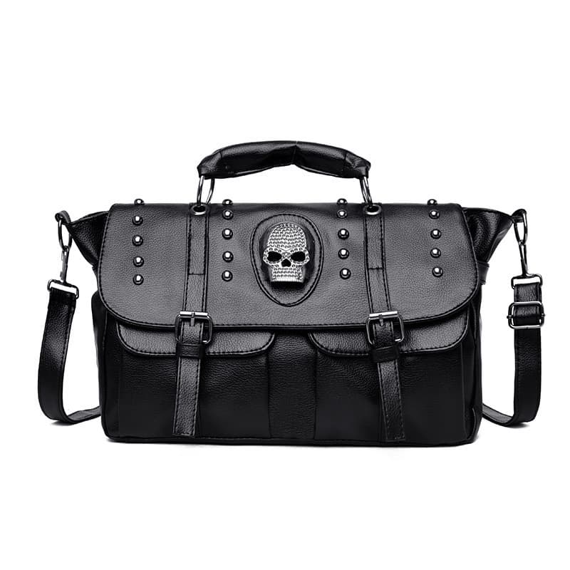 PU Punk vintage shoulder biker diagonal bag thumbnail 3