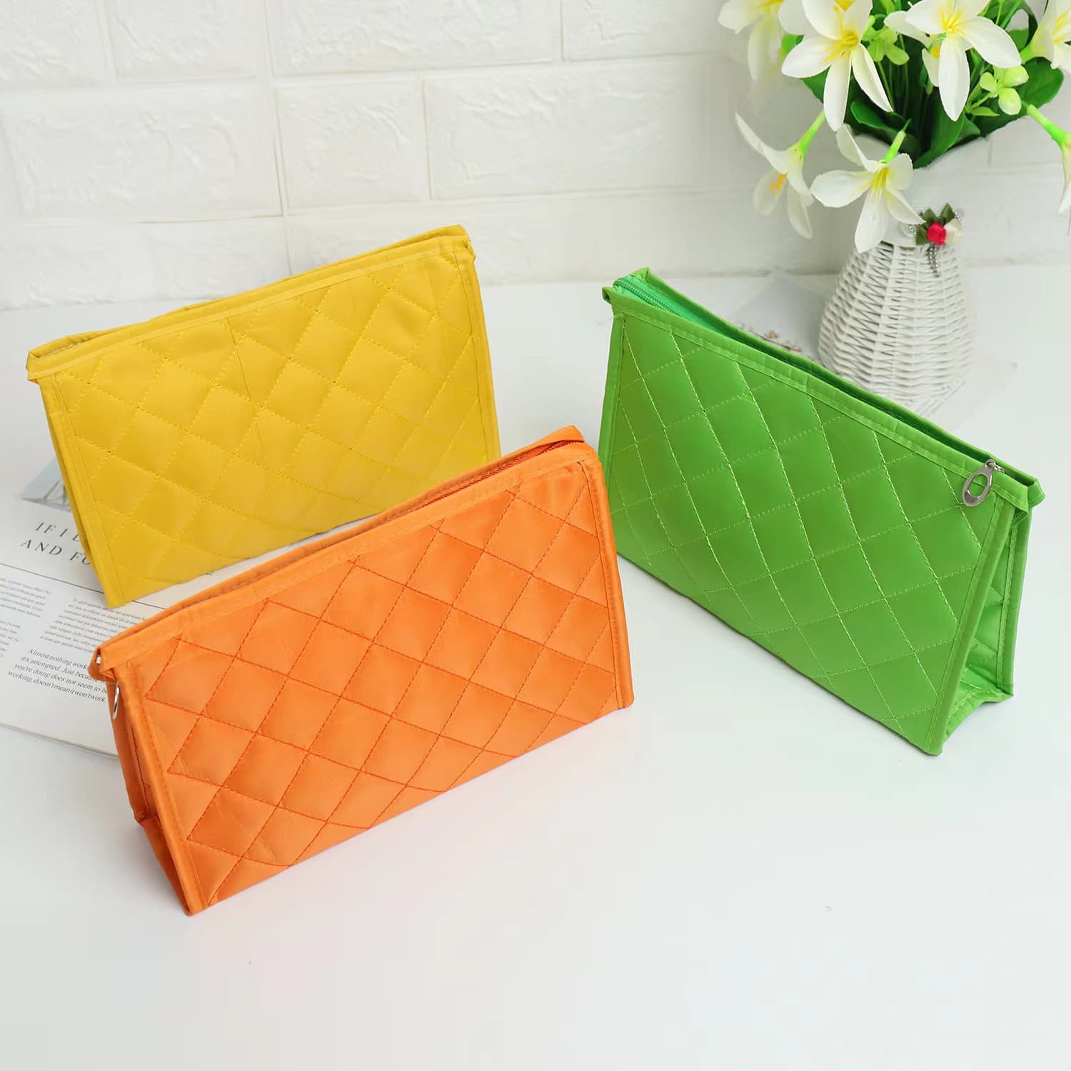 Classic Rhombus Cosmetic Bag thumbnail 2