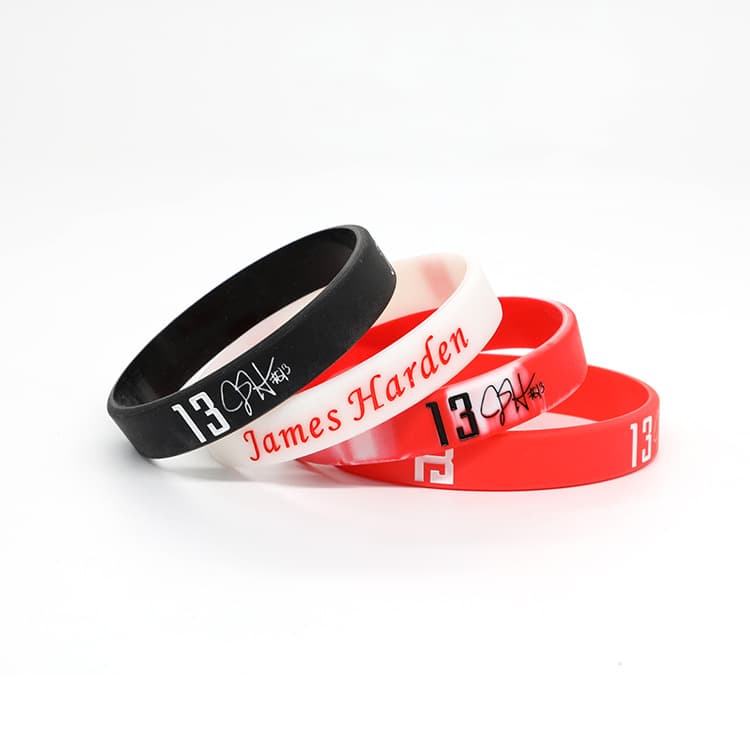 Single Color Fill Silicone Wristband thumbnail 2