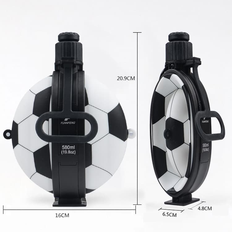 Creative Silicone Foldable Football Pattern Water Bottle thumbnail 4