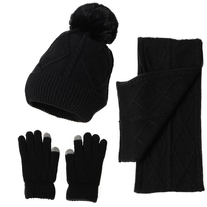 3Pcs Winter Scarf Set thumbnail 4