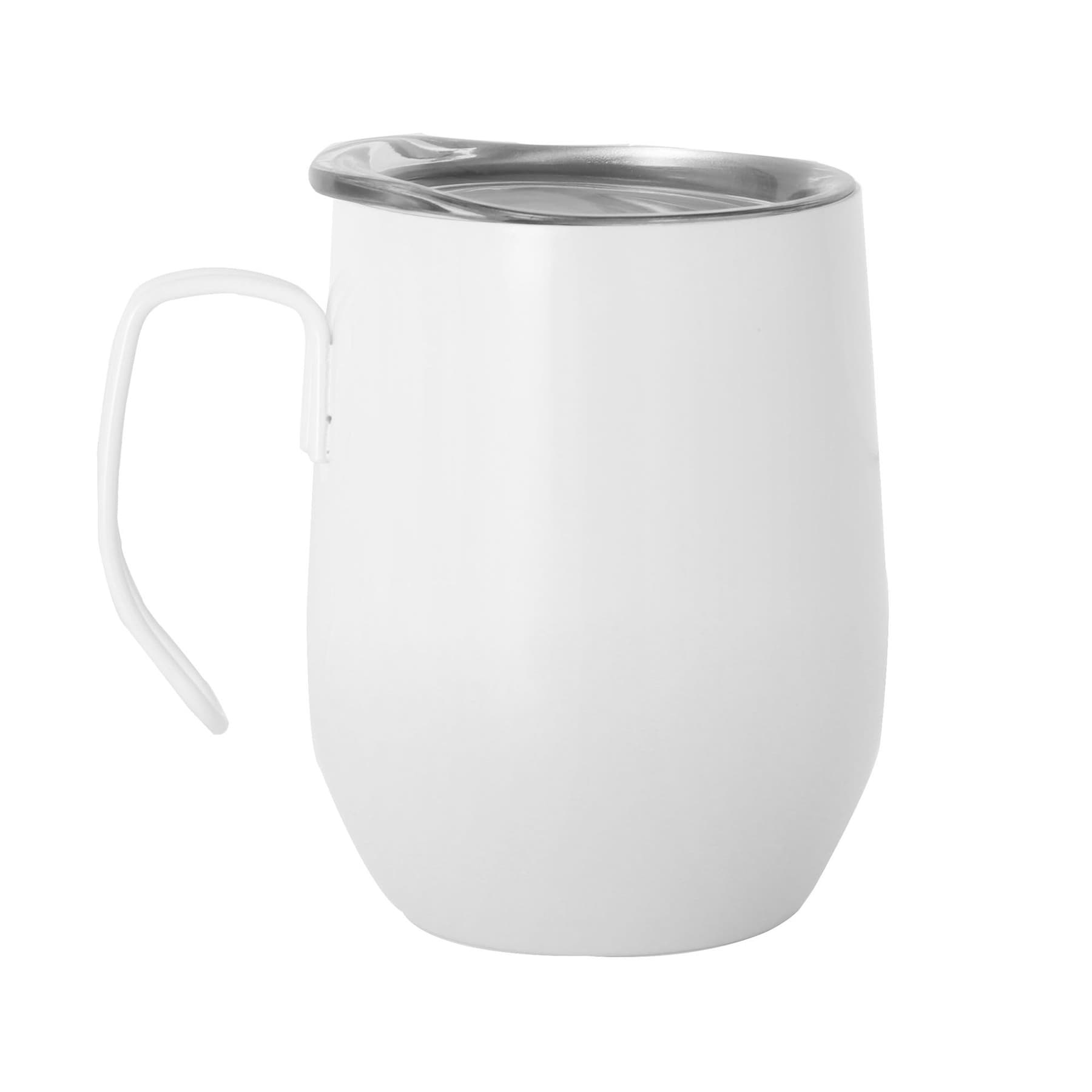 12 oz Stainless Steel Vacuum Insulated Wine Tumbler Handle thumbnail 4