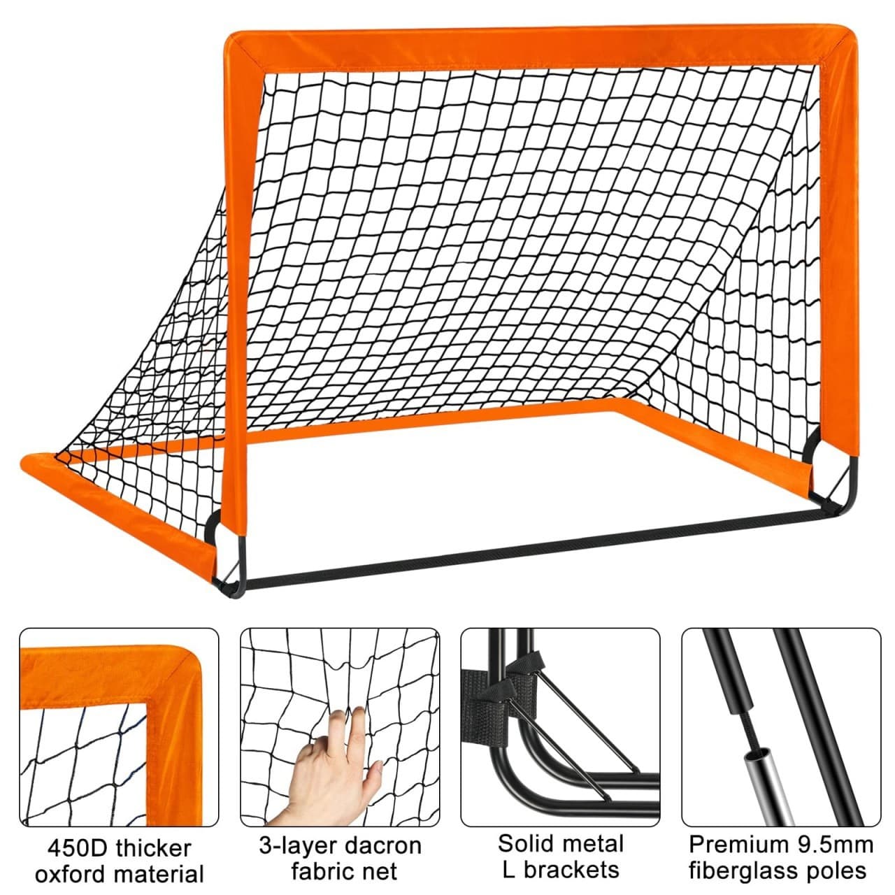 Pop Up Soccer Goal Net For Backyard thumbnail 2