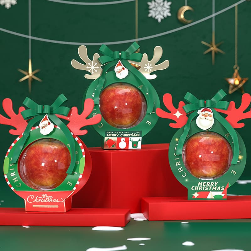 Transparent Festive Christmas Candy Packaging Handle Box thumbnail 5