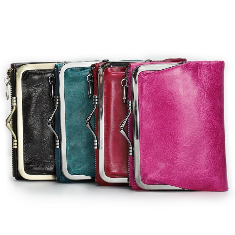 Genuine Leather RFID Clip Medium Waterproof Wallet thumbnail 3