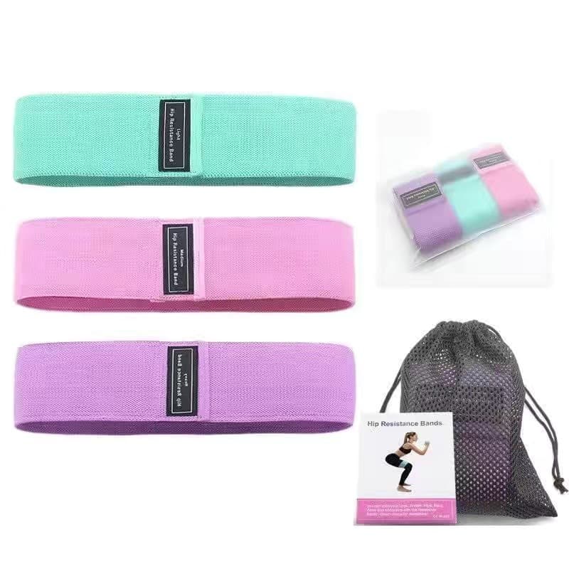 Fitness 3 Resistance Bands for Legs and Butt Yoga thumbnail 5
