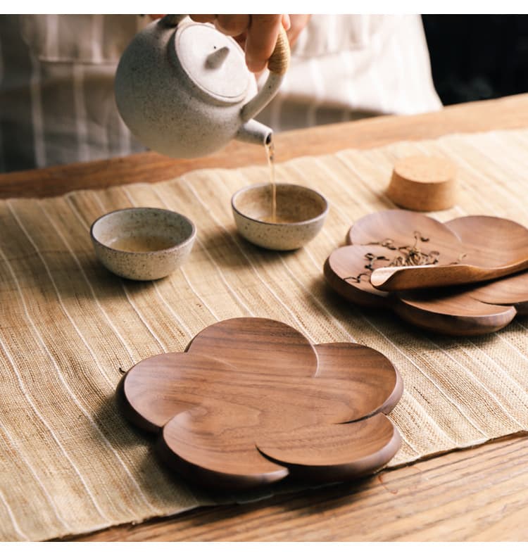 Black Walnut Wooden Cup Coaster thumbnail 3
