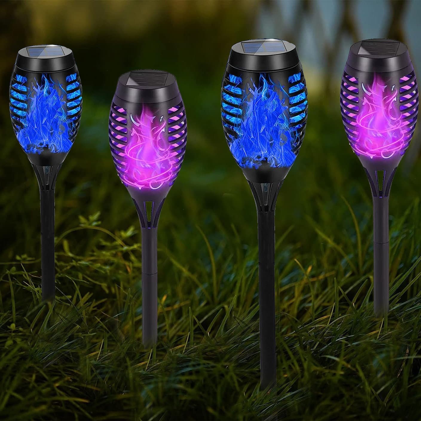 LED Solar Halloween Courtyard Flame Light thumbnail 8