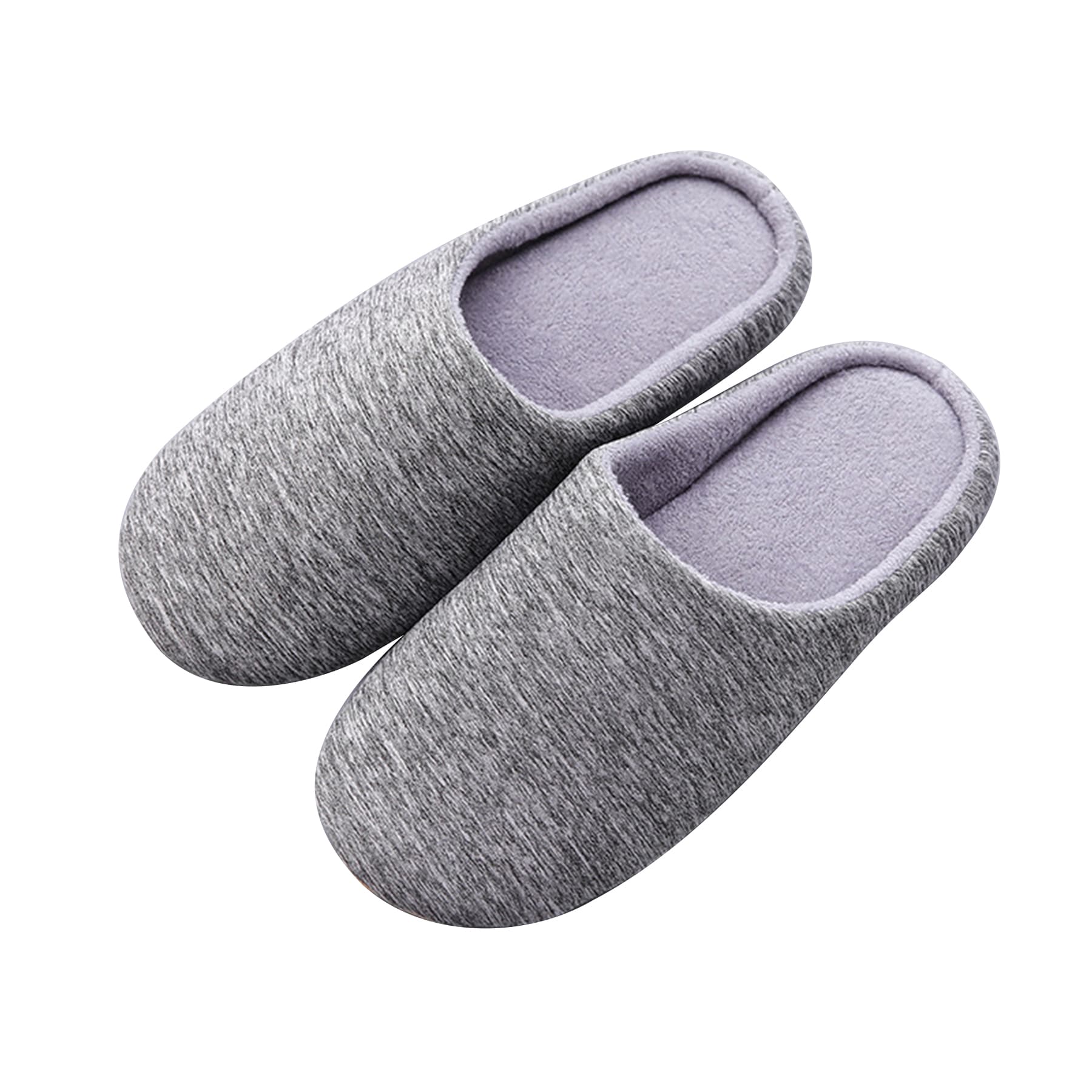 Cotton slippers with memory foam and soft sole thumbnail 7