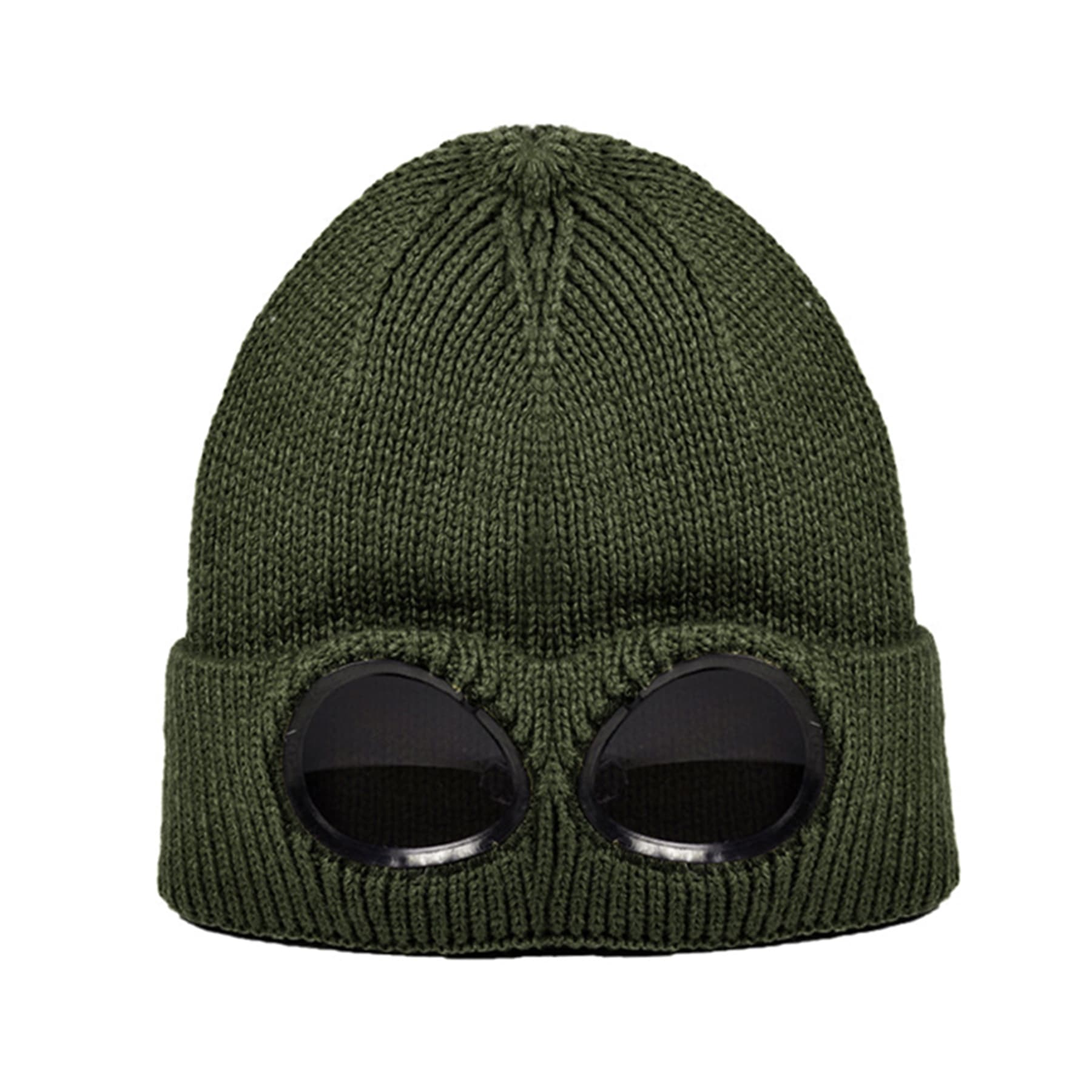 Ski Thick Knitted Hat With Windproof Glasses thumbnail 2