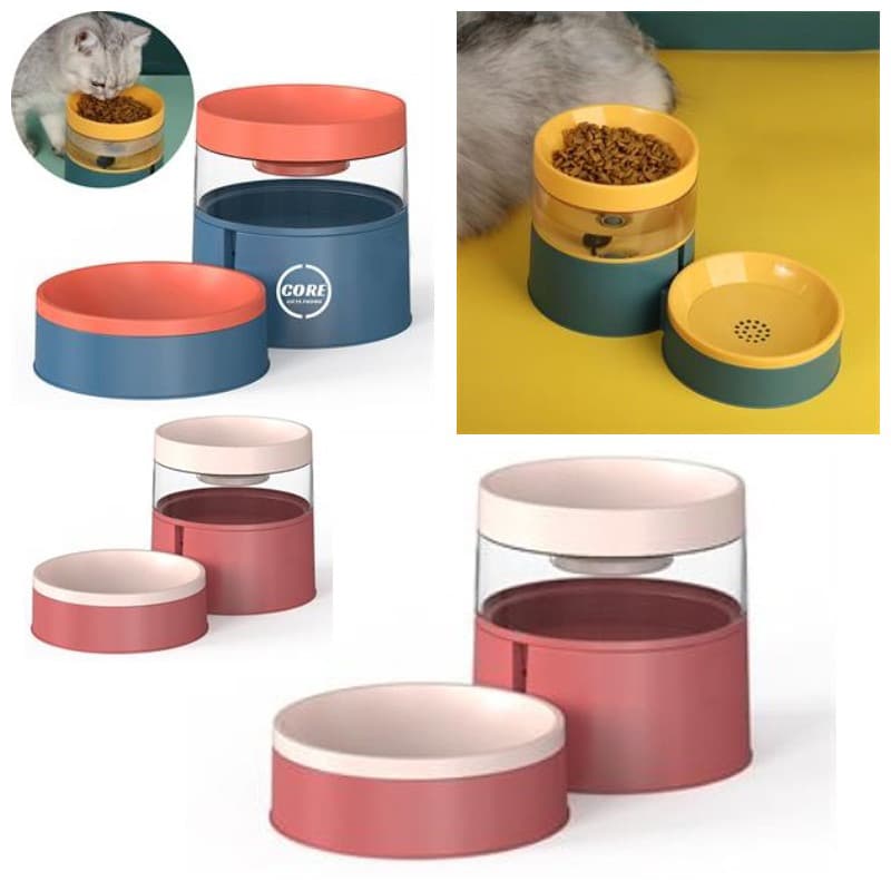 Automatic Double Pet with Dog Food and Water Bowl Set thumbnail 2