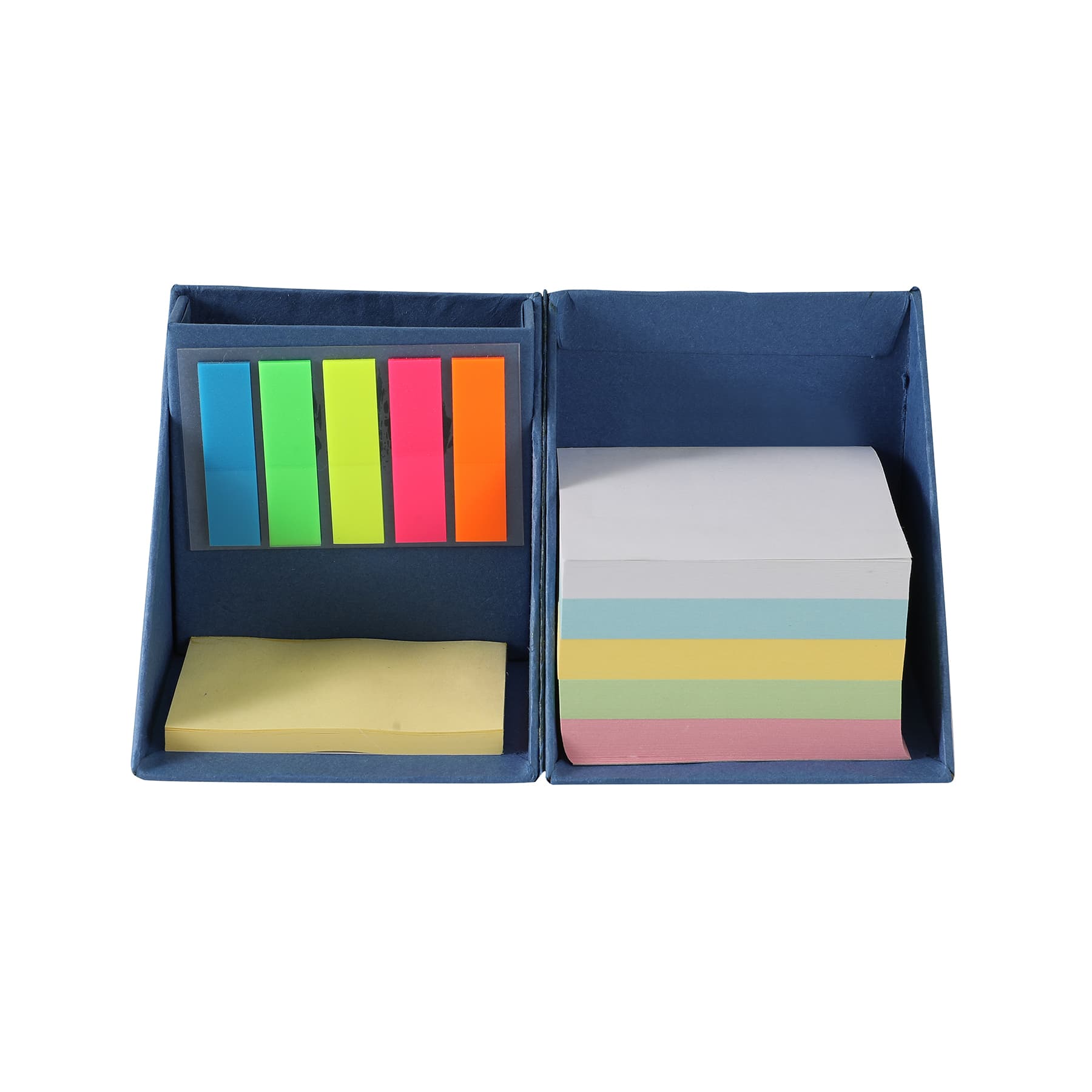 Foldable Paper Cubes Sticky Notes & Tabs Box W/ Pen Holder thumbnail 2