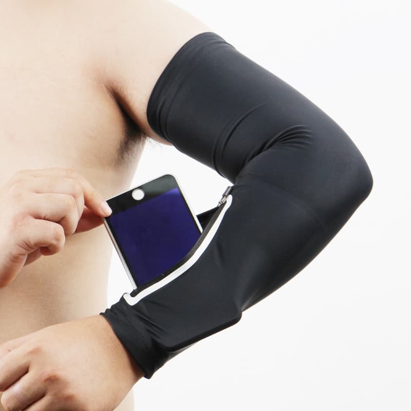 Sport Arm Sleeves With Pocket For Men And Women thumbnail 2