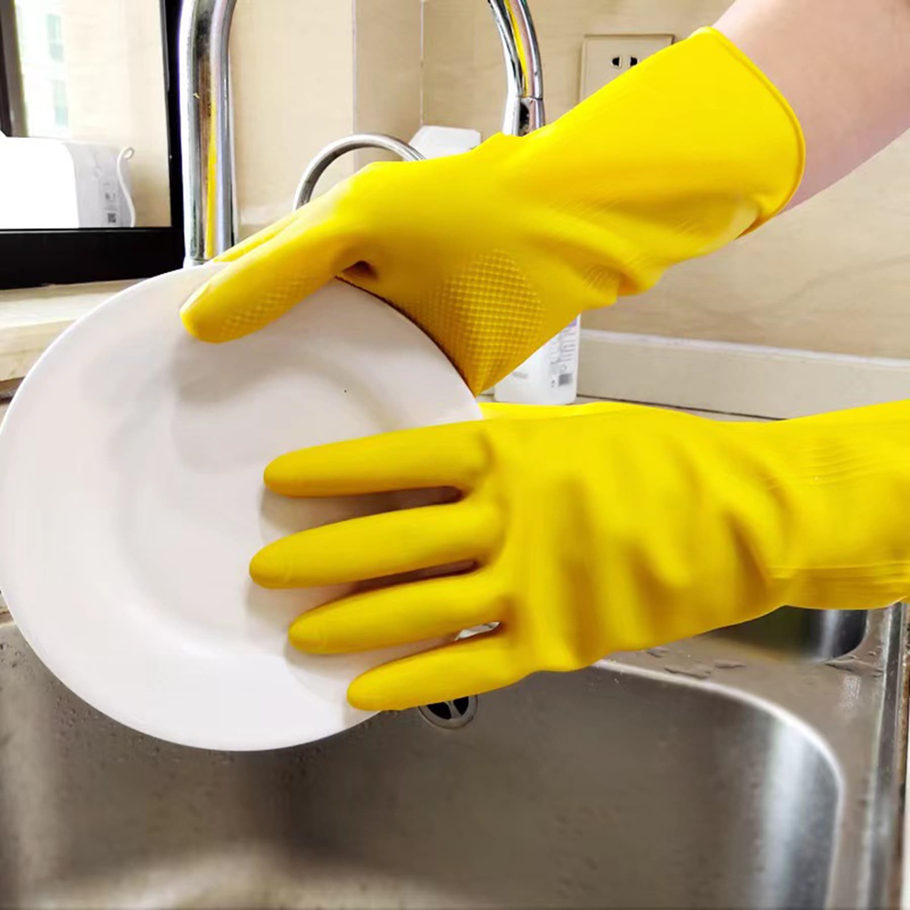 Pvc Household Dishwashing Gloves