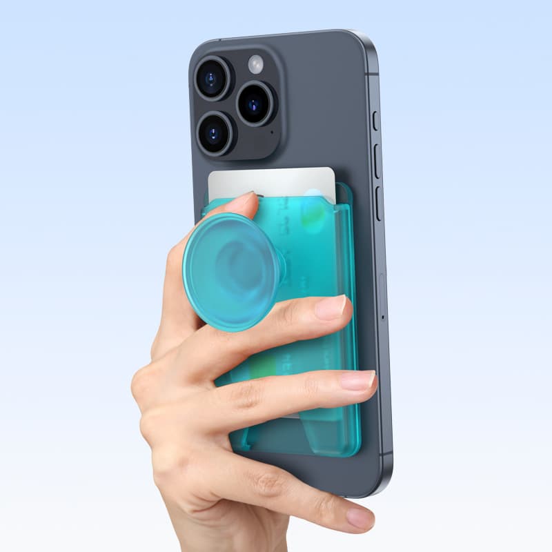 Magnetic Wallet Card Holder with Collapsible Phone Grip thumbnail 5