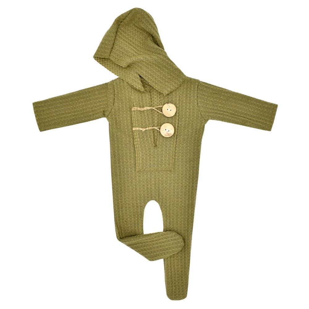 Baby knitted one-piece studio photo suit thumbnail 4