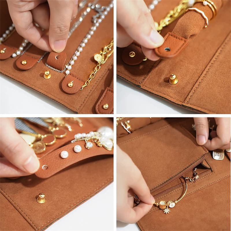 PU Large portable travel jewelry storage bag thumbnail 3