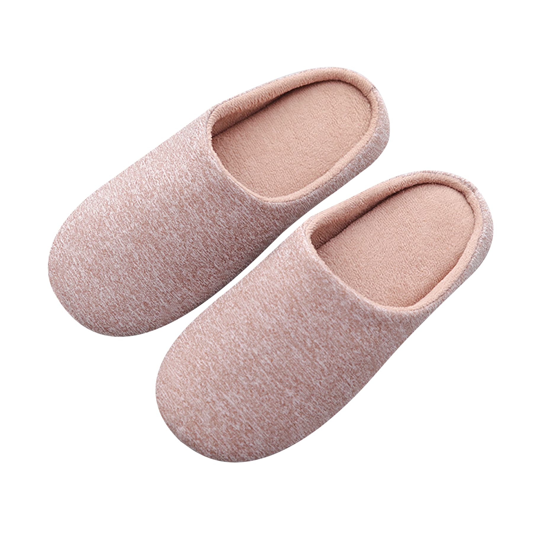 Cotton slippers with memory foam and soft sole thumbnail 3