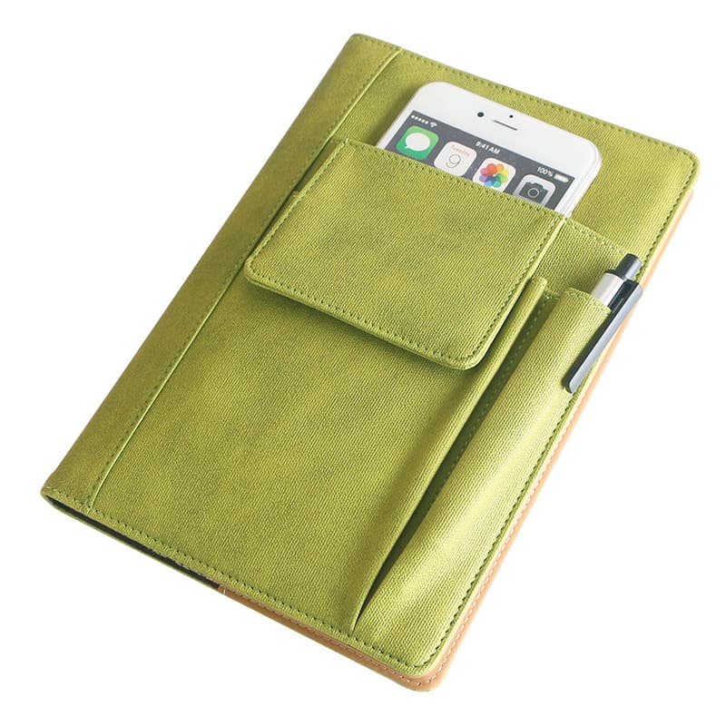 200 Pages Thick Paper Notebooks With Front Pen Pockets