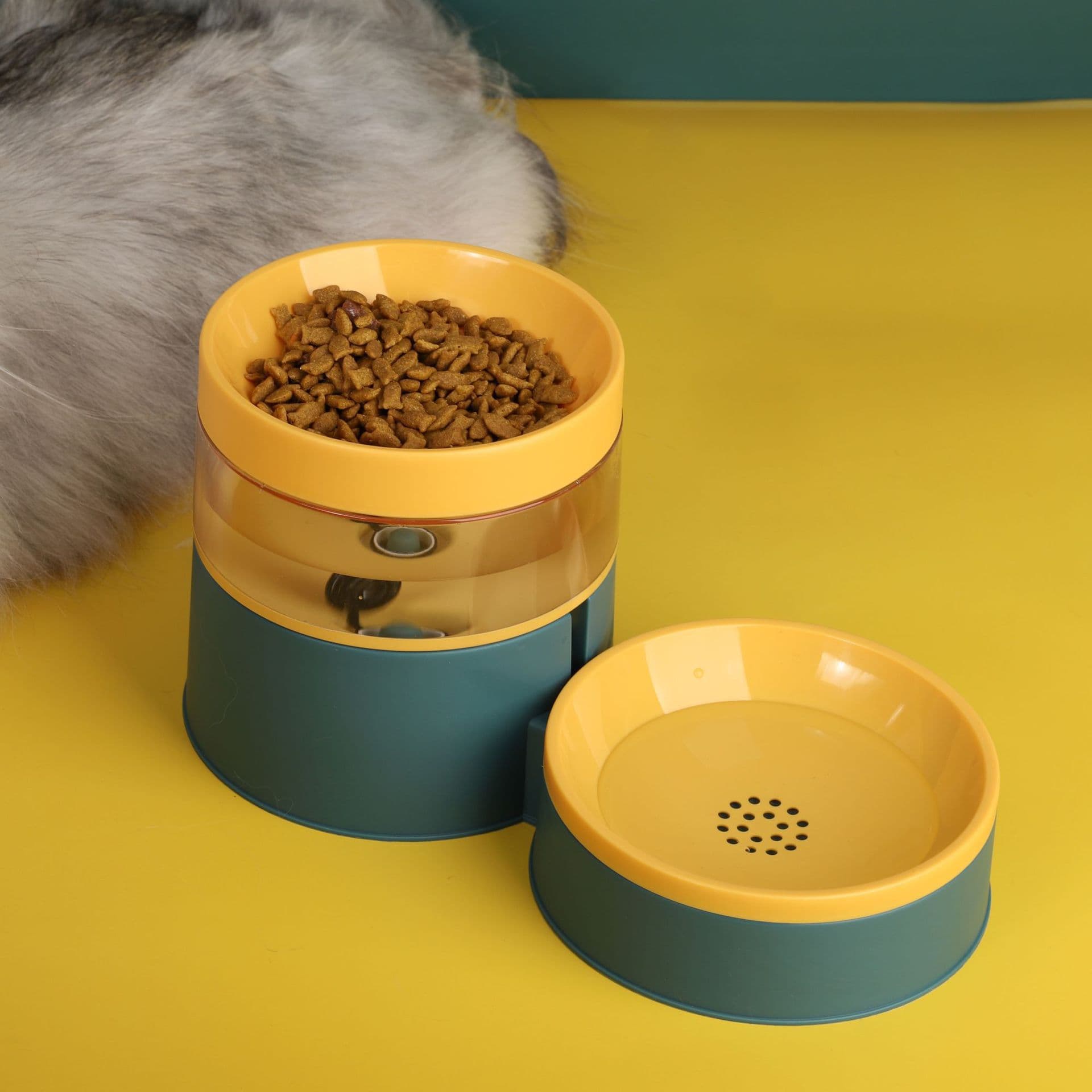 Automatic Double Pet with Dog Food and Water Bowl Set thumbnail 4