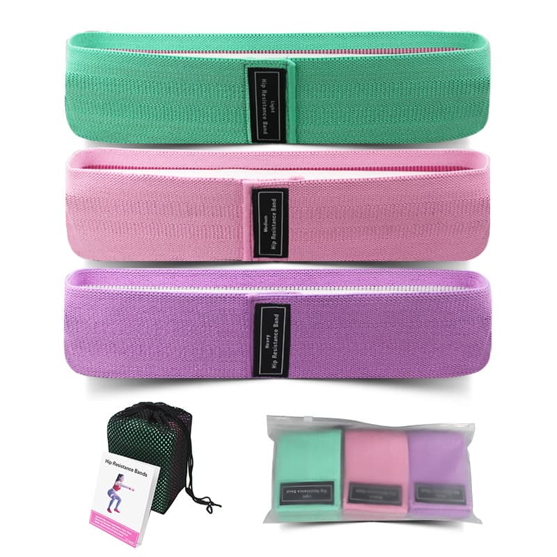 Fitness 3 Resistance Bands for Legs and Butt Yoga thumbnail 2