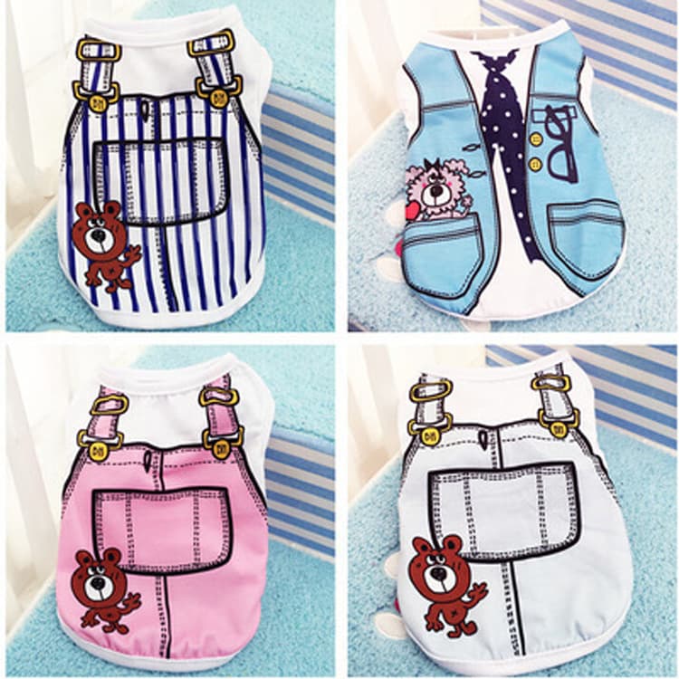 Dog Shirts Pet Printed Clothes thumbnail 4
