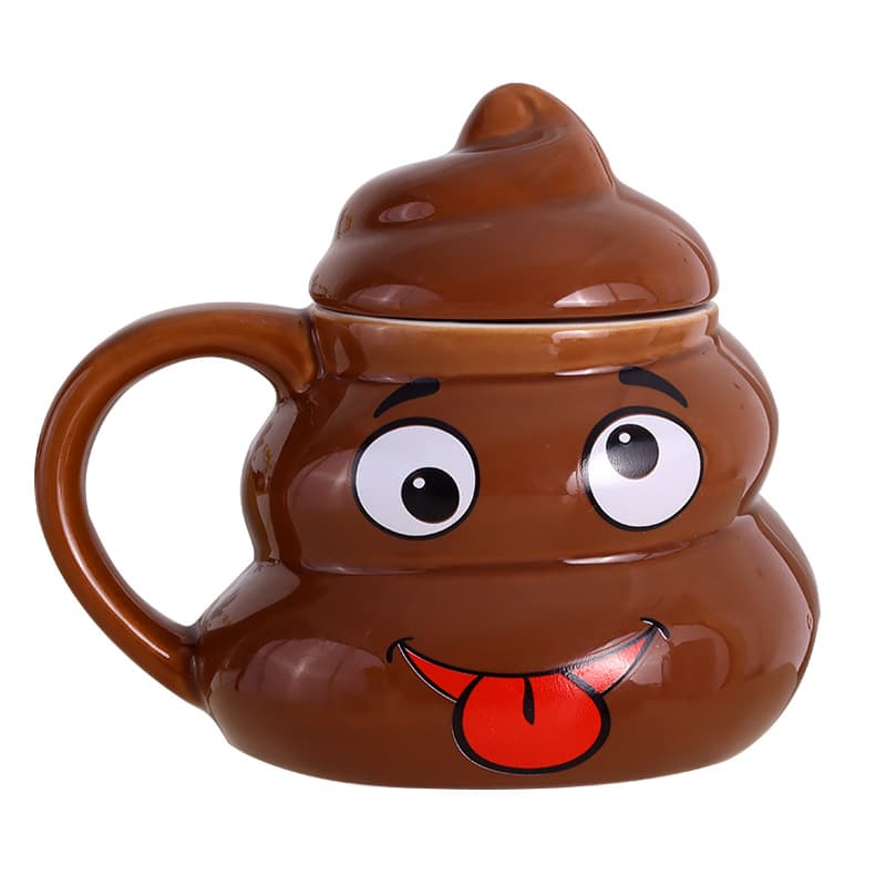 16 Oz Ceramic Funny Poop Shaped Mugs thumbnail 5
