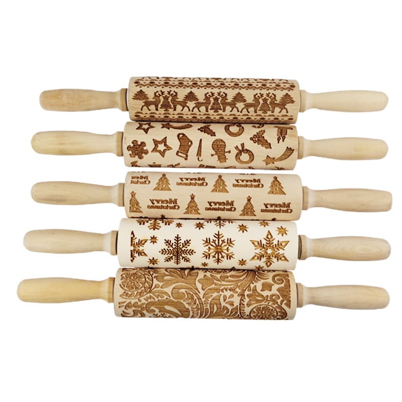 Christmas Wooden Rolling Pin thumbnail 5