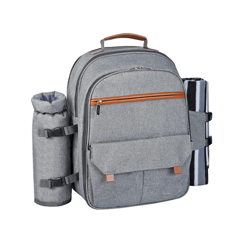 Picnic Backpack with Cooler Bag, Wine Pouch, Blanket thumbnail 2