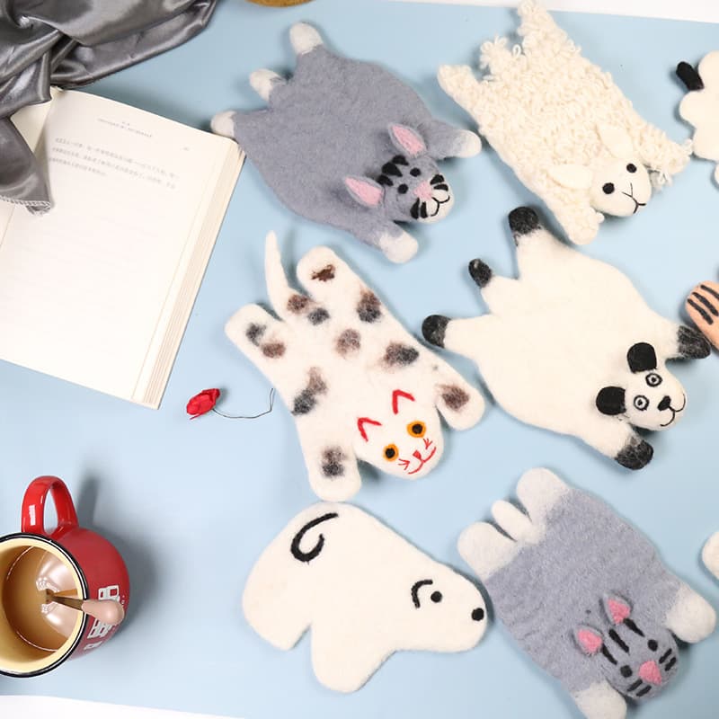 Wool Felt Animal Shape Coaster thumbnail 3