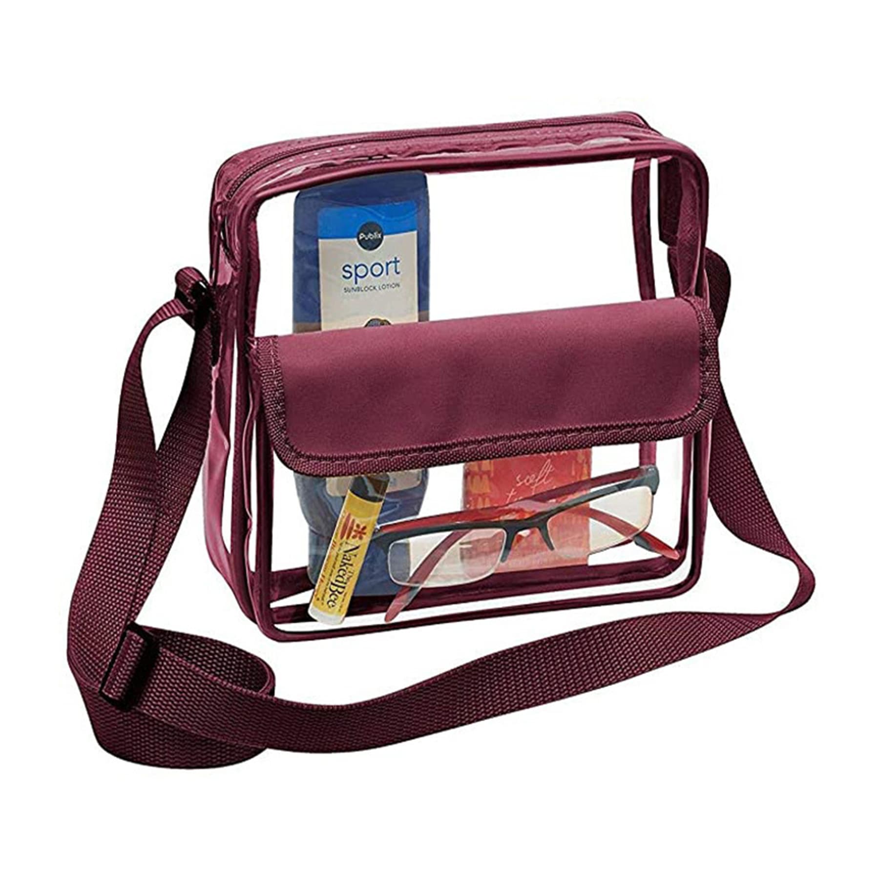 Pvc Transparent Crossbody Single Shoulder Bag thumbnail 5