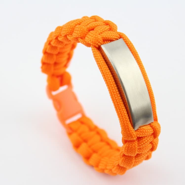 Paracord Bracelet with Metal Plate thumbnail 2