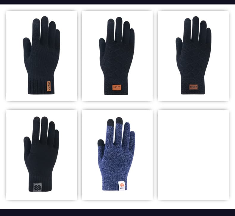 Winter Warm Cashmere Velvet Touchscreen Gloves thumbnail 3