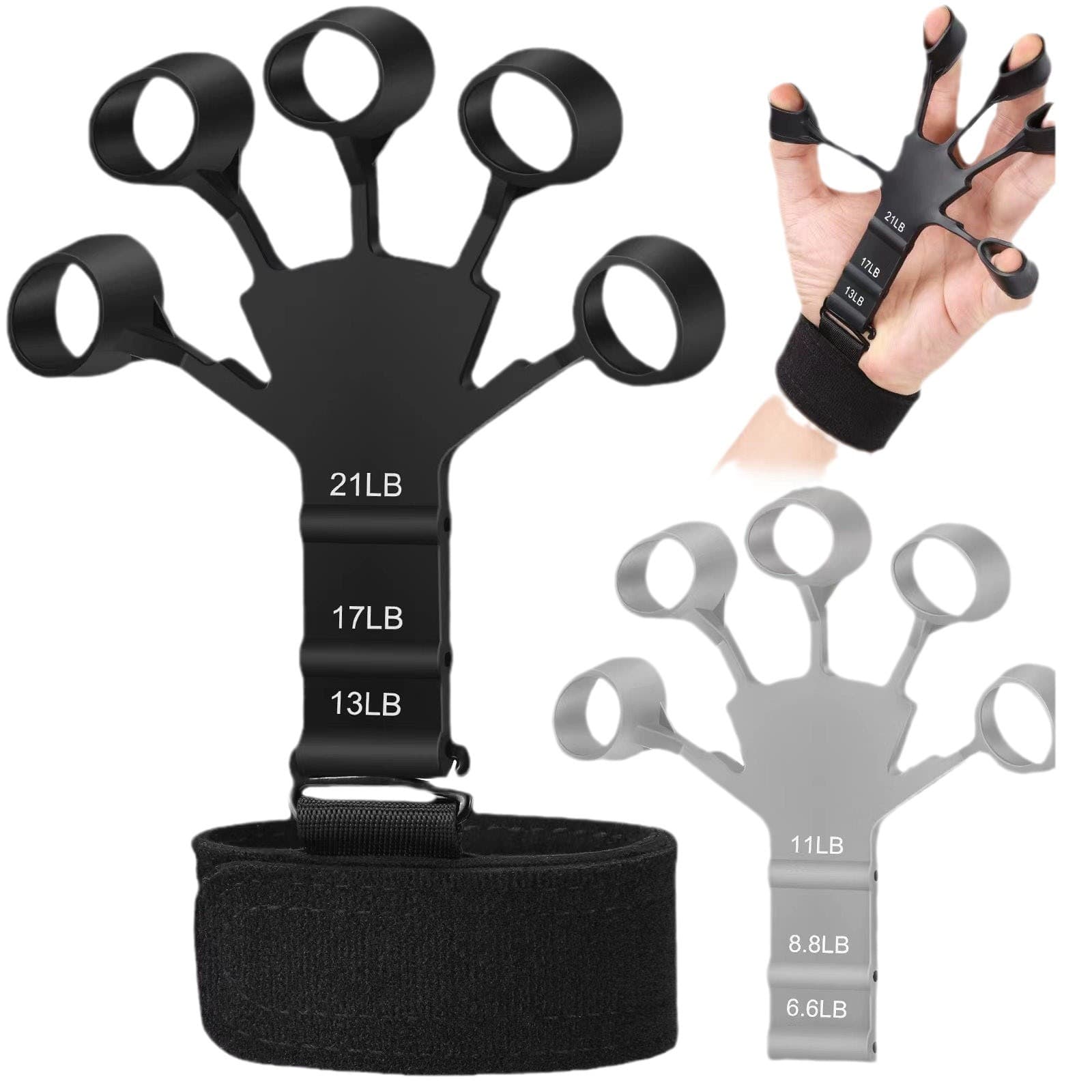 Silicone 5 Finger Grip Strength Trainer thumbnail 4