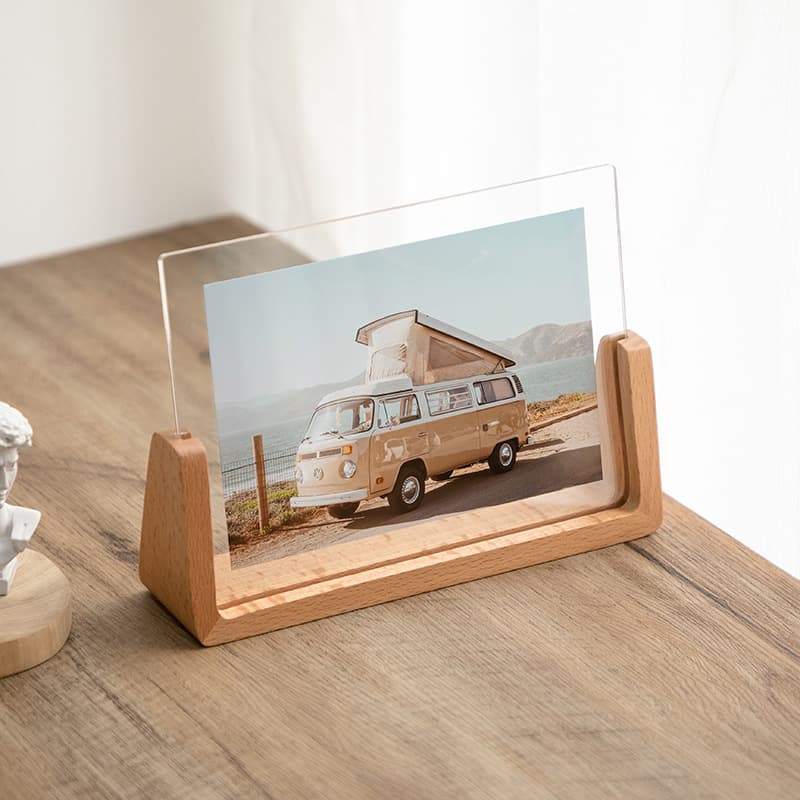 U Shape Transparent Beech Creative Photo Frame thumbnail 7