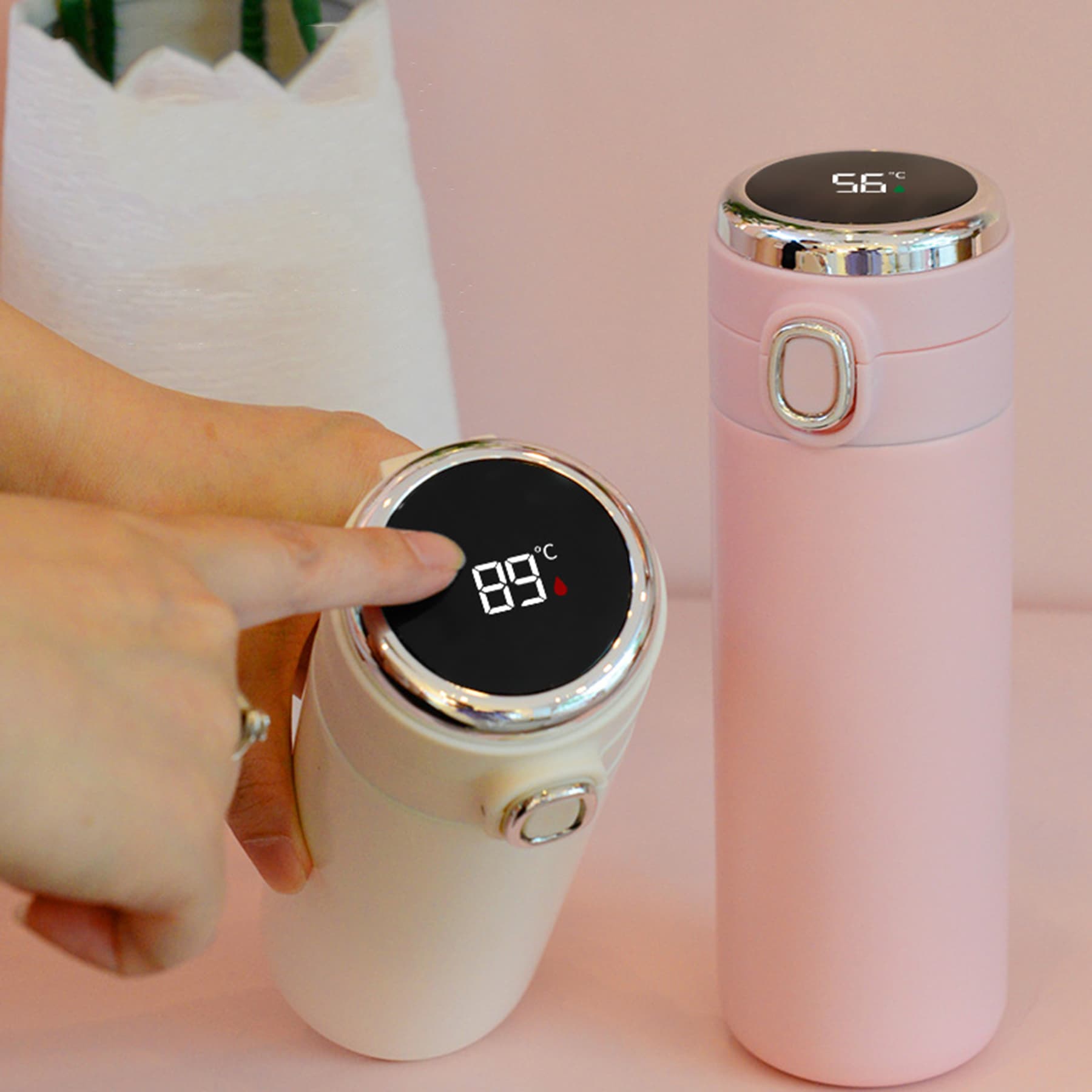 14 oz Temperature Display Stainless Steel Bottle thumbnail 7
