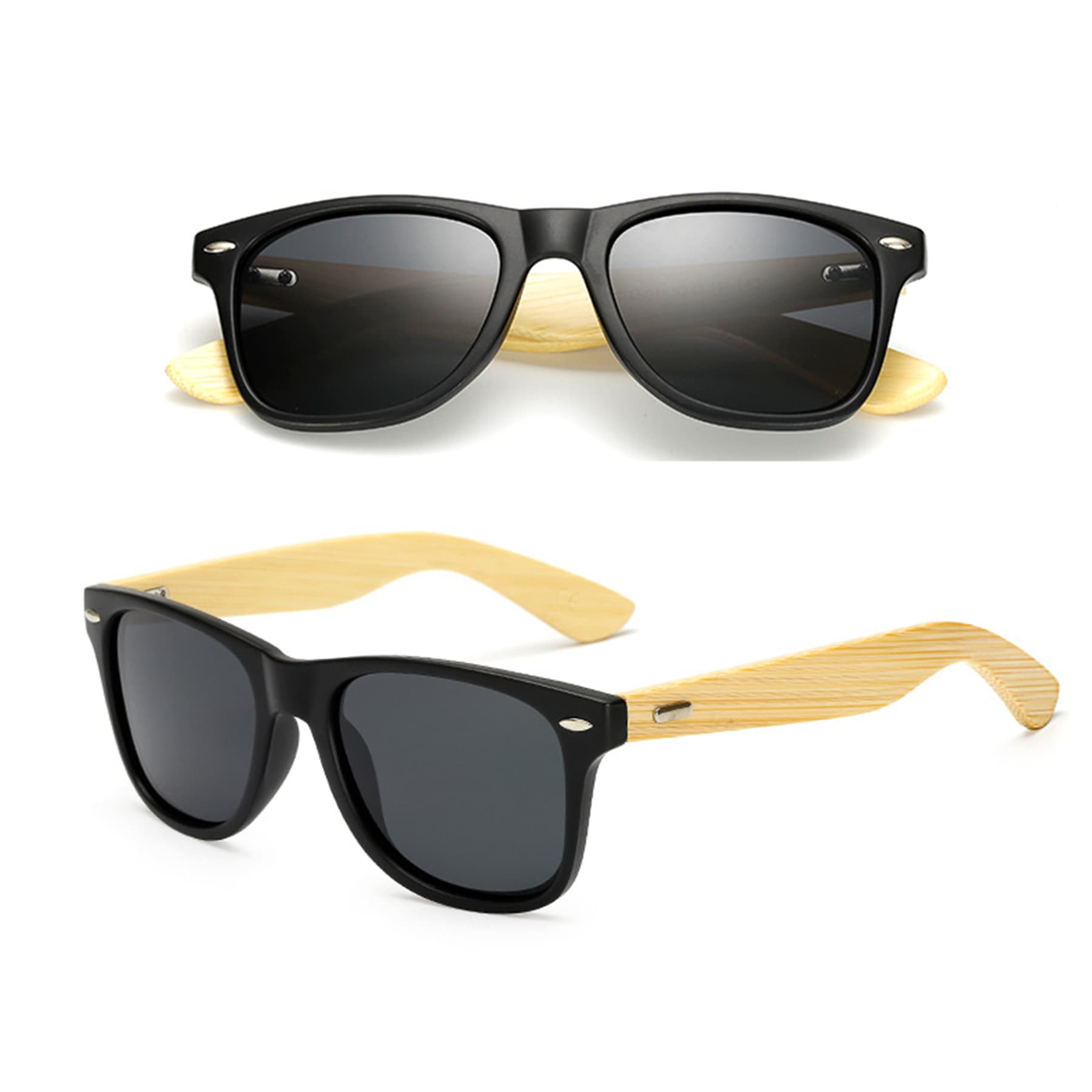 Unisex Bamboo Sunglasses thumbnail 7