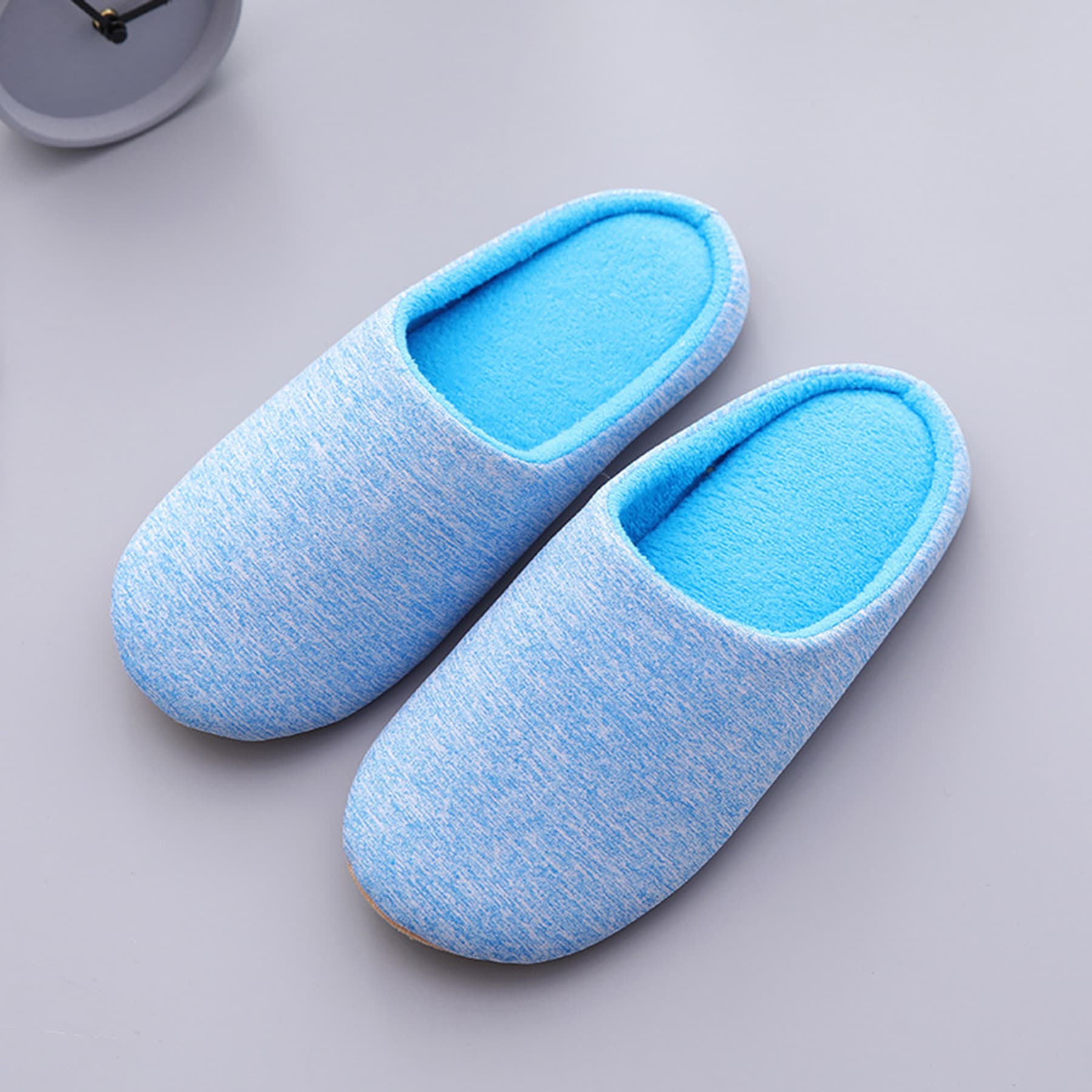 Cotton slippers with memory foam and soft sole thumbnail 2