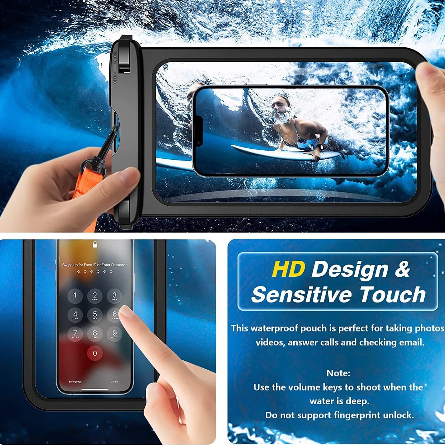 Large Waterproof Phone Pouch Case Bag thumbnail 6