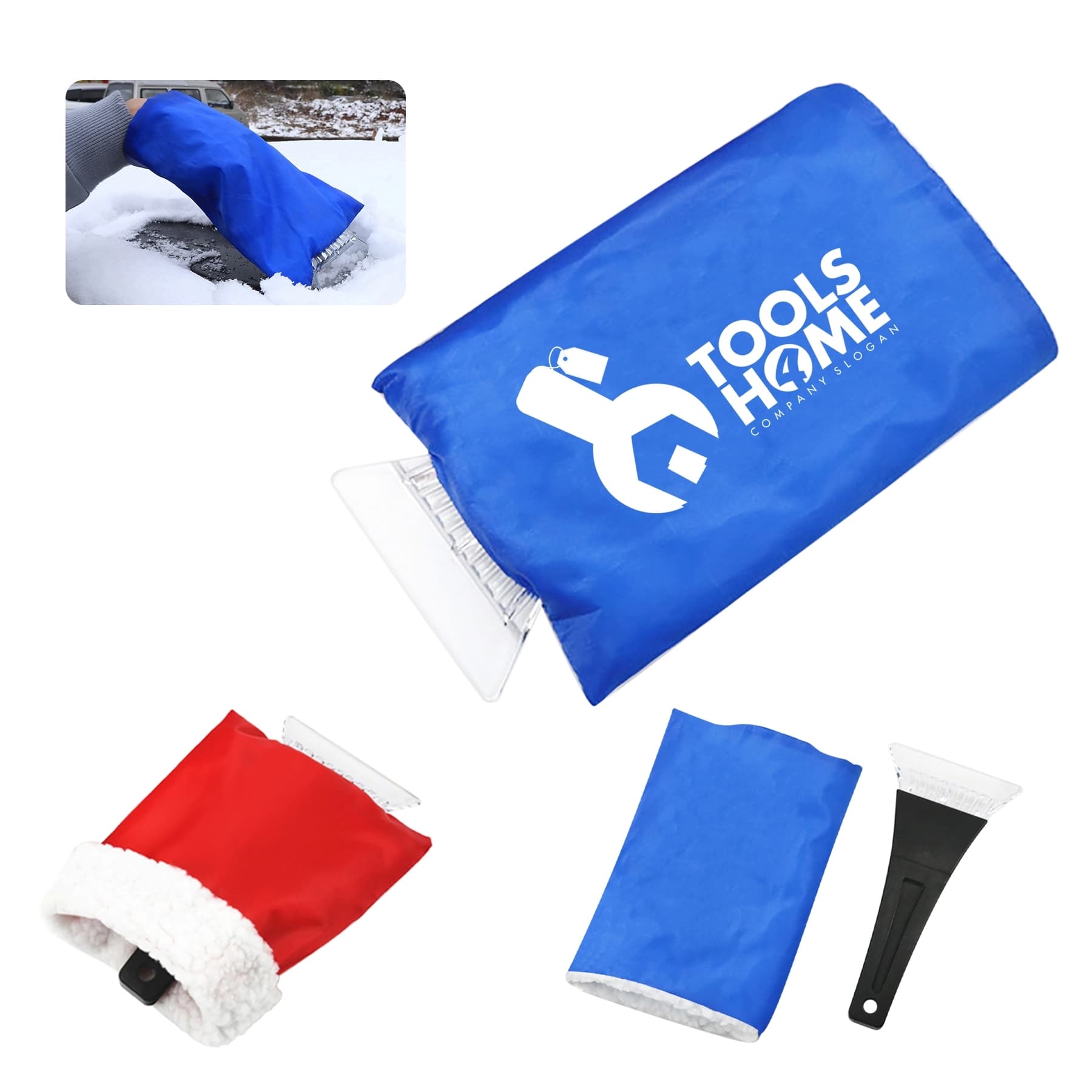 Ice Scraper Hand Mitten