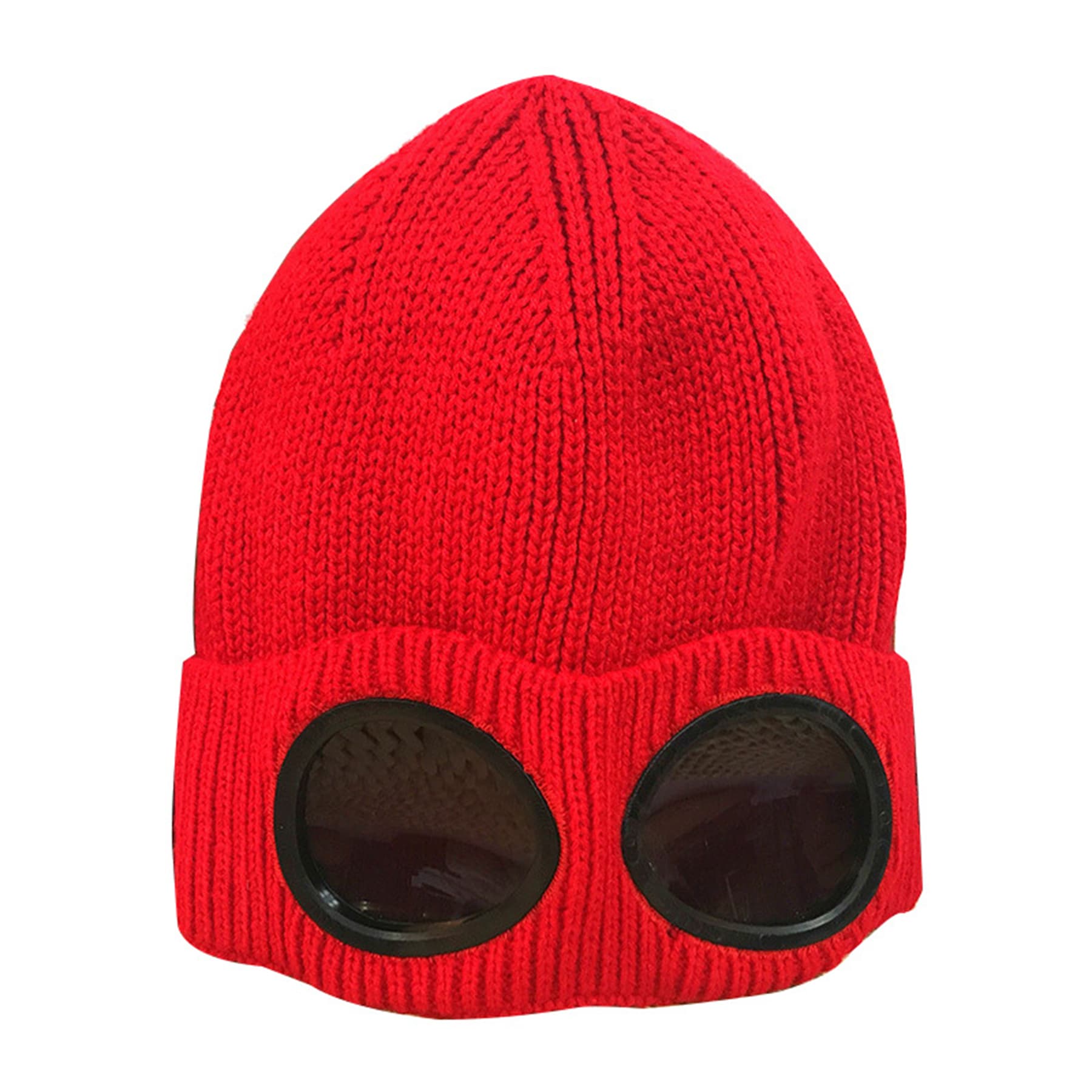 Ski Thick Knitted Hat With Windproof Glasses thumbnail 6