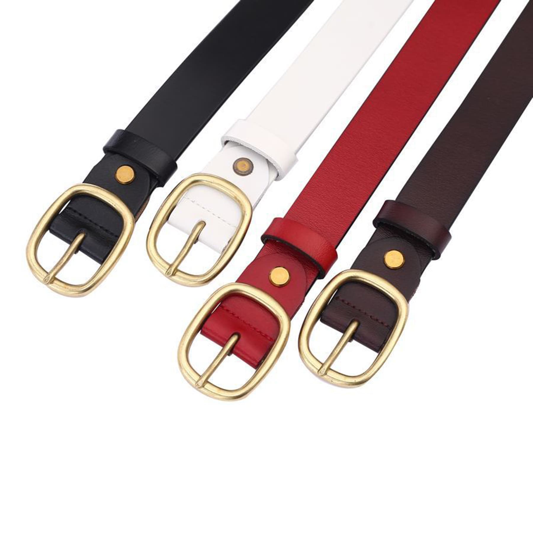 Cowhide Ladies Leather Belt thumbnail 6